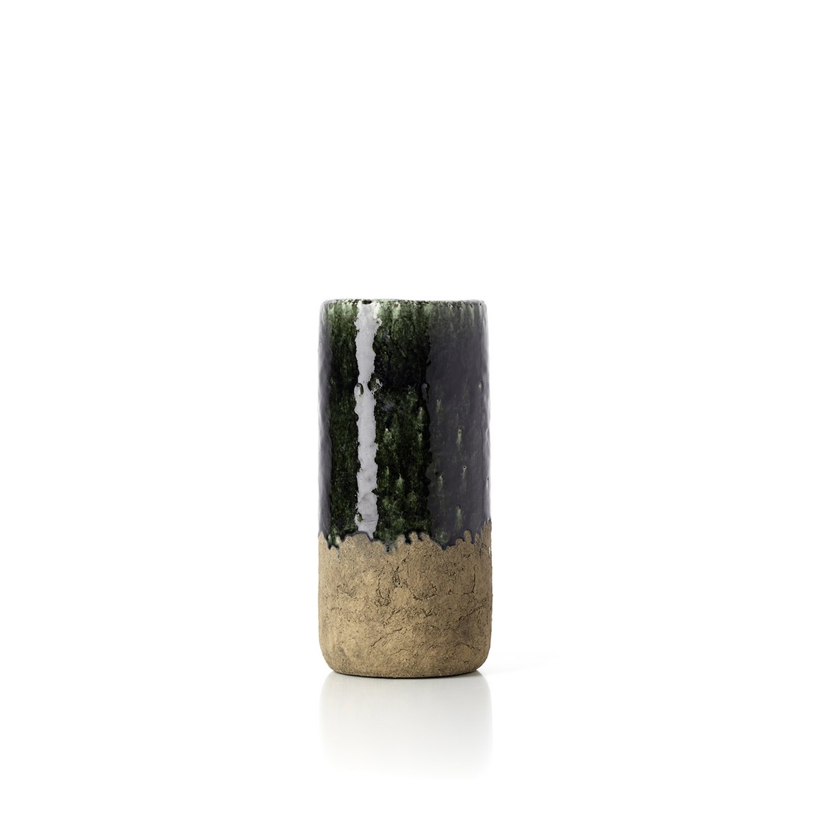 De Moss Cilindervaas - Betongroen - M