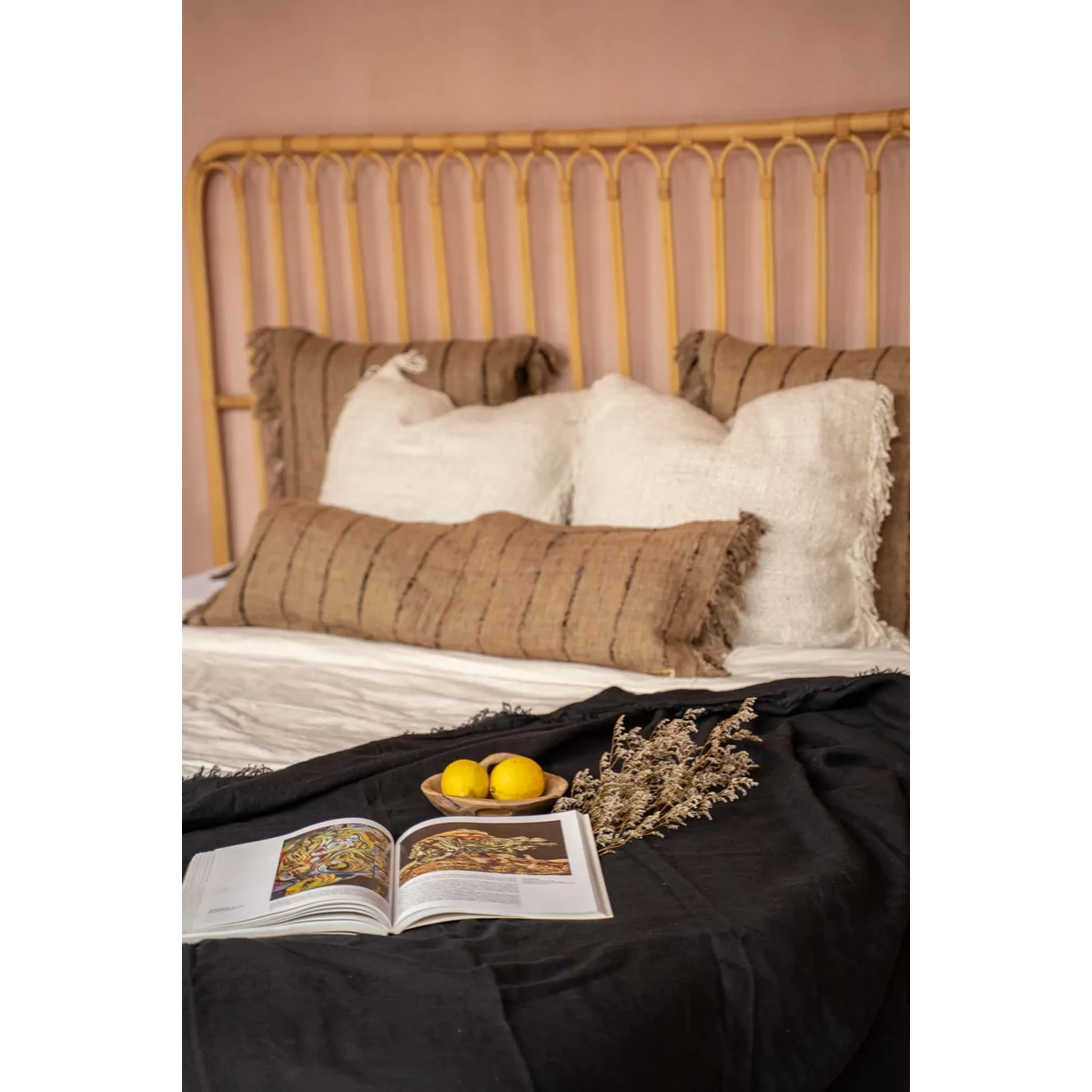 The Oh My Gee Kussenhoes - Beige Zwart - 35x100
