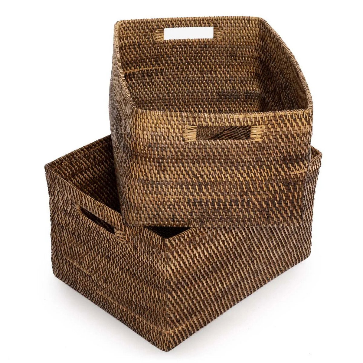 De koloniale tijdschriftenmand - naturel bruin - S
