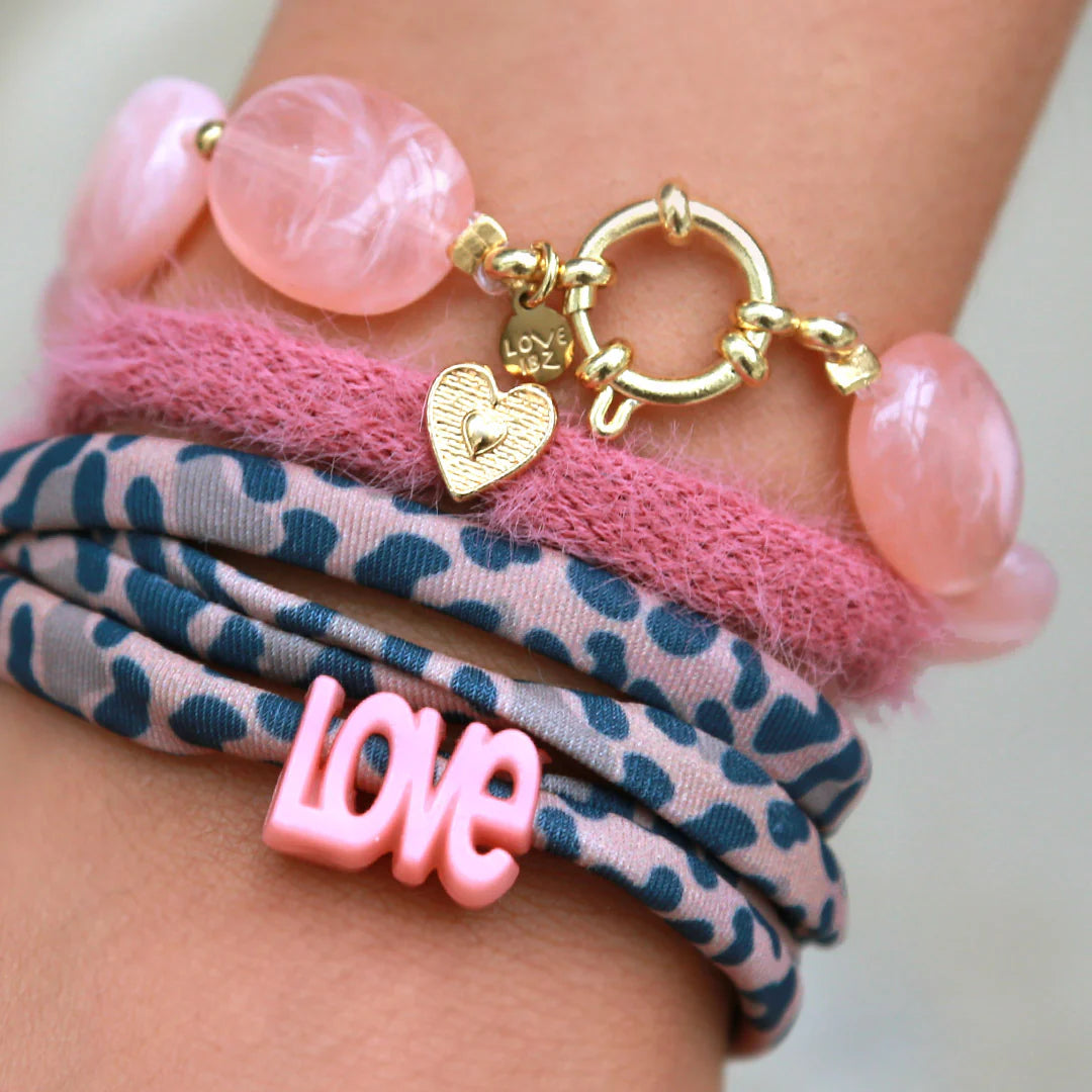 Armband pastille roze