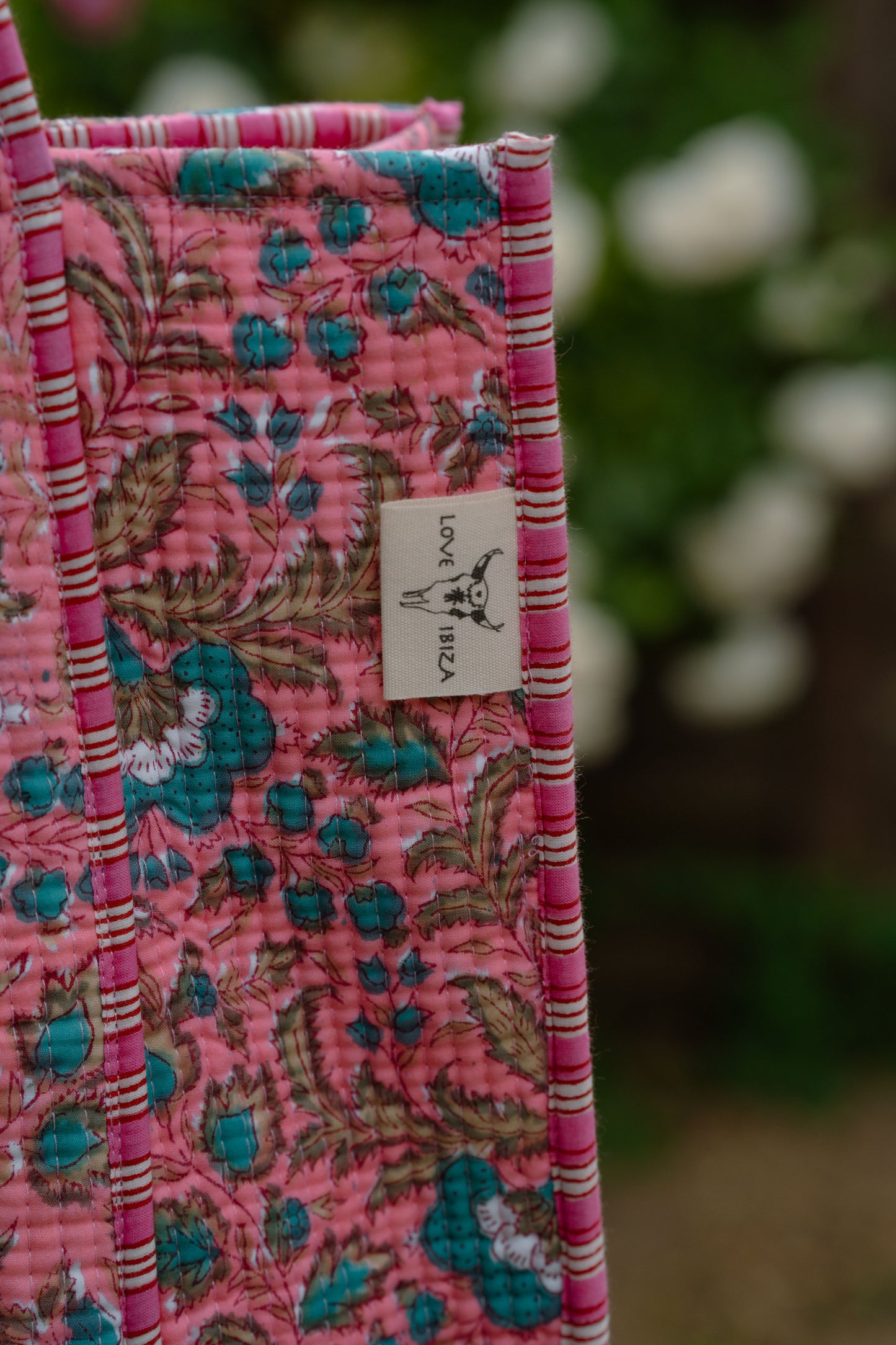 Blockprint shoulder bag pink