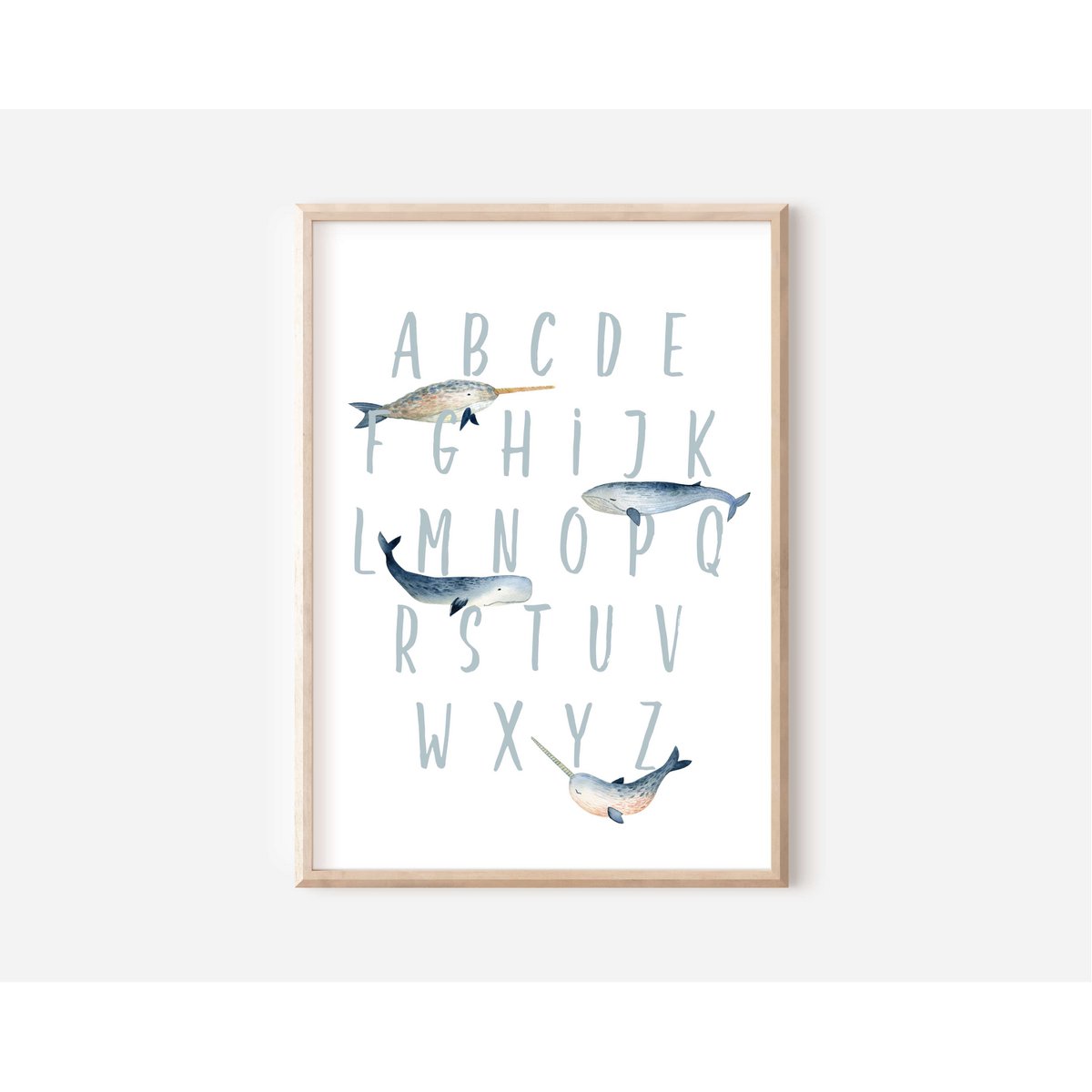 Oceaan alfabet poster