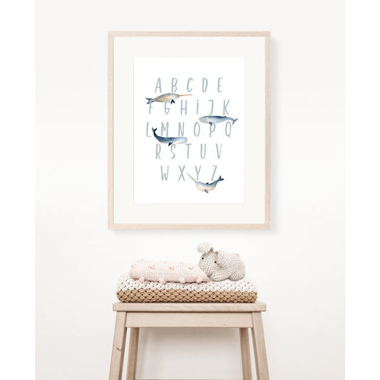 Oceaan alfabet poster