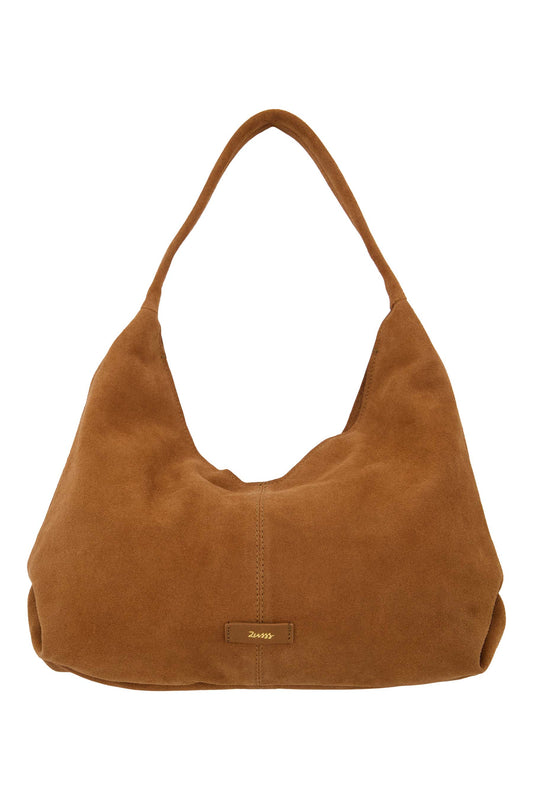 Suede Handtas met logo