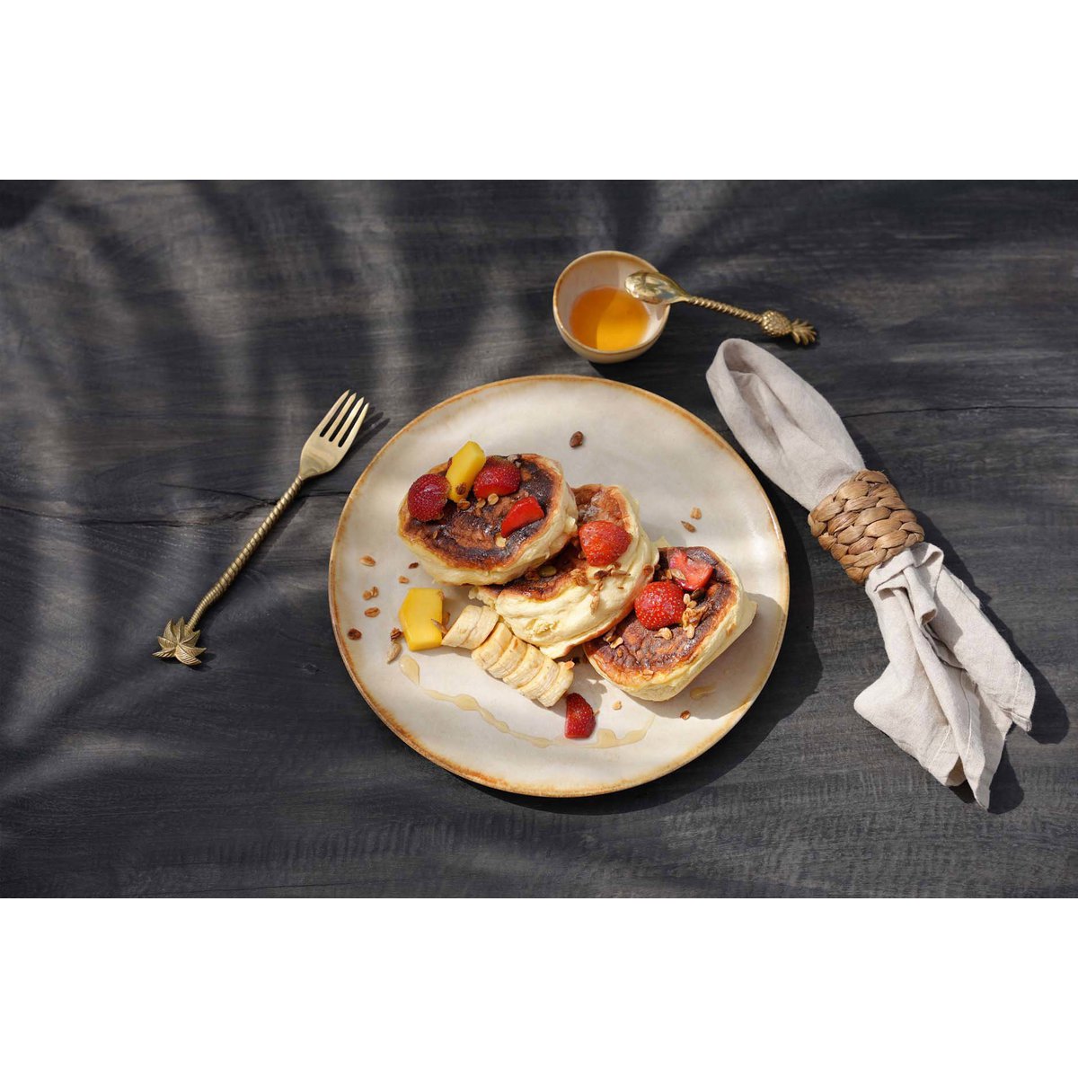 Het linnen servet - Wit - Set van 4