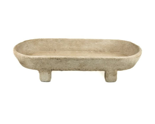 Aardewerk etagiere beige
