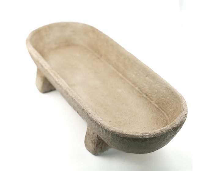 Aardewerk etagiere beige