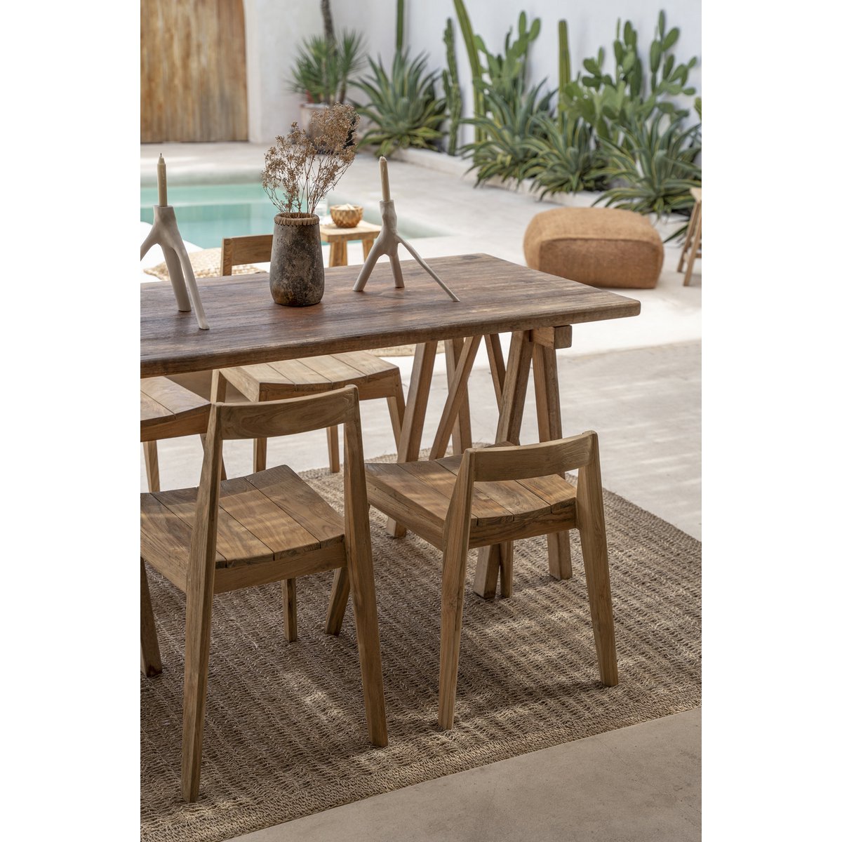 De Ydra Eetkamerstoel - Naturel - Buiten