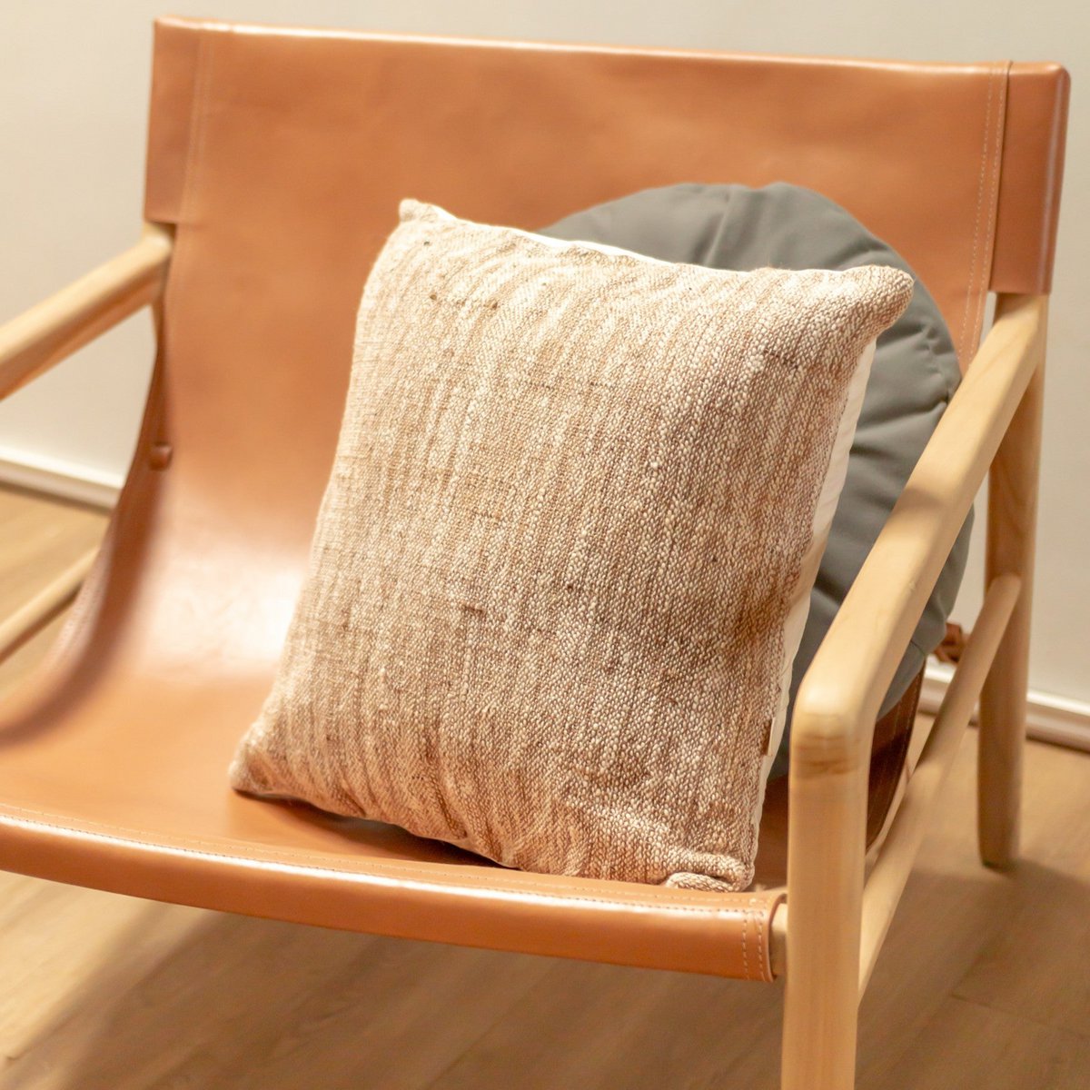 Handgeweven kussensloop LANGIT 40x40 of 50x50 cm | Decoratieve kussenhoes | Bankkussen gemaakt van katoen