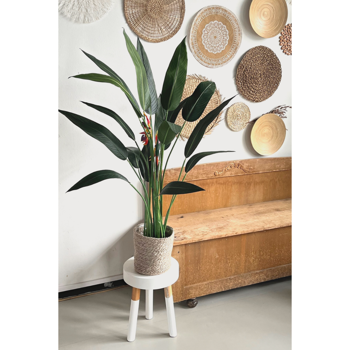 Strelitzia Kunstplant Met Bloem 110cm