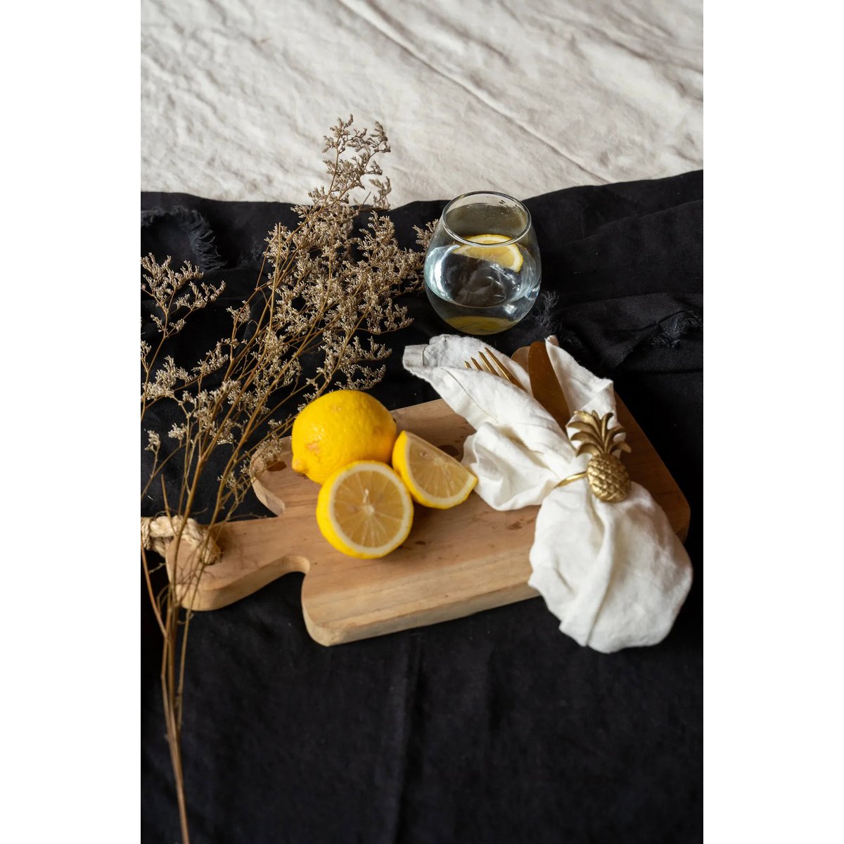 Het linnen servet - Wit - Set van 4