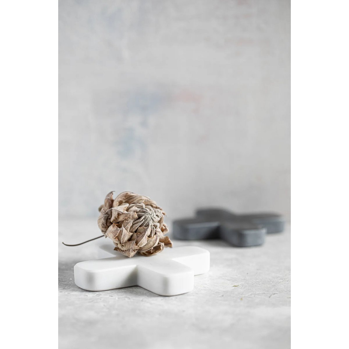 De marmeren pannenonderzetter