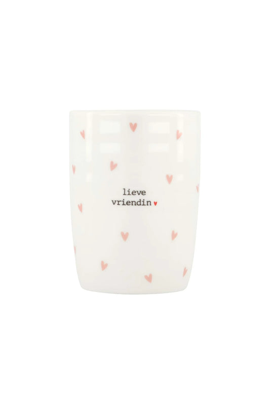 koffiemok hartjes lieve vriendin